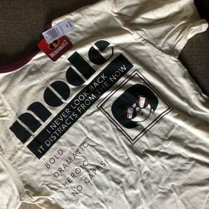 Cream Edna Mode Ringer Tee